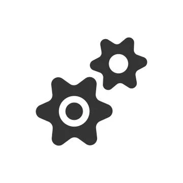 Setting gears icon Stock Illustration