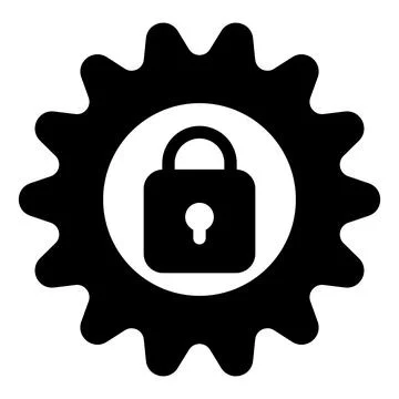 Setting glyph icon vector illustration isolated on white background Illustrazione stock