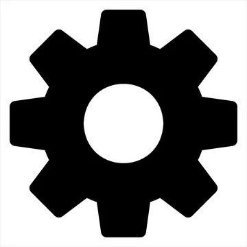 Setting glyph icon vector illustration isolated on white background Stock Illustration