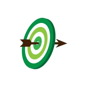 Setting of goals, objectives and targets-perfect Stock Illustration