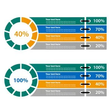Setting of goals, objectives and targets, Vector illustration of infographic Stock Illustration