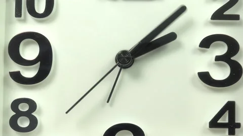 Setting the hands of an alarm clock to the correct time. Stock Footage 190423483