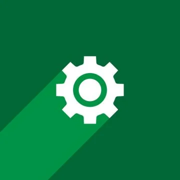 Setting icon. Flat style design, Vector illustration. Stock Illustration