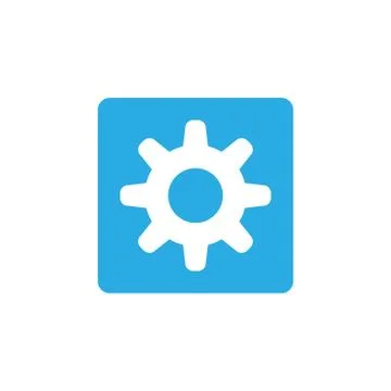 Setting icon. Flat style design, Vector illustration. Stock-Illustration