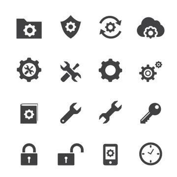 Setting icon Illustrazione stock