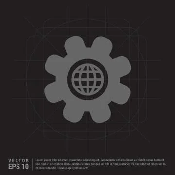 Setting icon Illustrazione stock