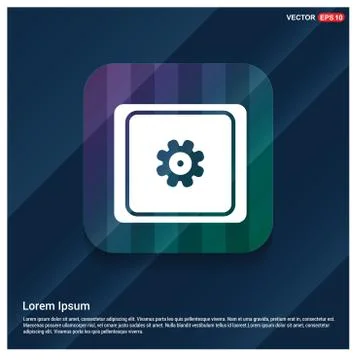 Setting icon Illustrazione stock