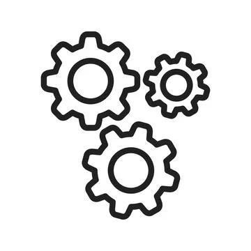 Setting icon image. Stock Illustration