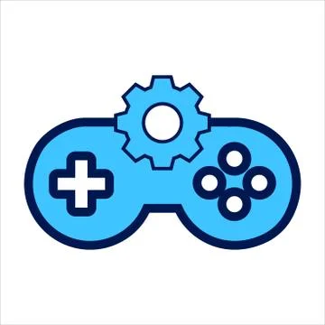 Setting icon. setting with game symbol. Concept of game setting . Stock Illustration