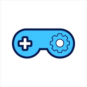 Setting icon. setting with game symbol. Concept of game setting . Stock Illustration