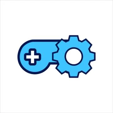 Setting icon. setting with game symbol. Concept of game setting . Stock Illustration