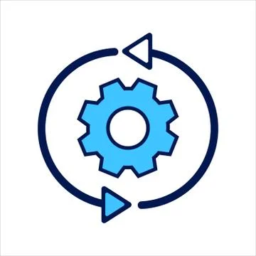 Setting icon. setting with globe symbol. Concept of global / network connection Stock Illustration