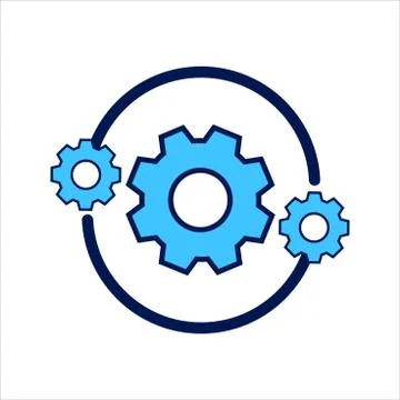 Setting icon. setting with globe symbol. Concept of global / network connection Stock Illustration