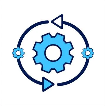 Setting icon. setting with globe symbol. Concept of global / network Stock Illustration