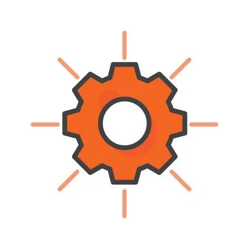 Setting icon. setting illustration. Flat vector icon. can use for, icon Illustrazione stock