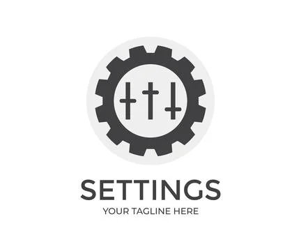 Setting icon, Tools, Cog, Gear, help options account vector. Stock Illustration