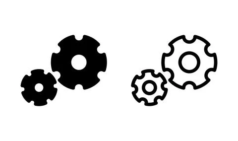 Setting Icon Vector. Cog settings Icon Symbol Illustration