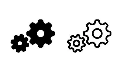 Setting Icon Vector. Cog settings Icon Symbol Stock Illustration
