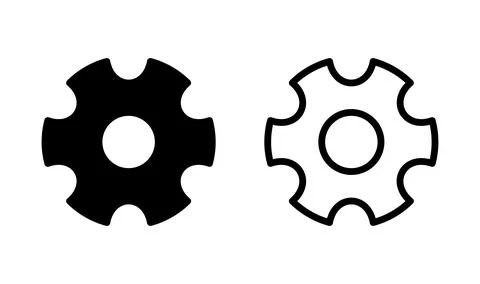 Setting Icon Vector. Cog settings Icon Symbol Stock Illustration
