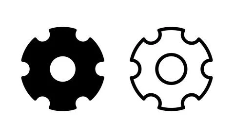 Setting Icon Vector. Cog settings Icon Symbol Stock-Illustration