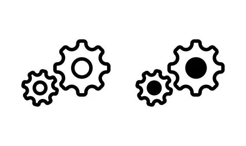 Setting Icon Vector. Cog settings Icon Symbol Stock Illustration