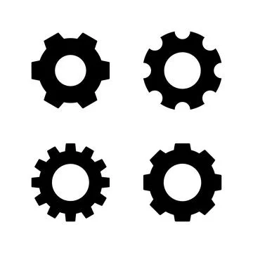 Setting icon vector. Cog sign and symbol. Gear Sign Stock Illustration