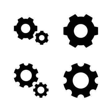 Setting icon vector. Cog sign and symbol. Gear Sign Stock Illustration