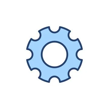 Setting icon vector. Cog sign and symbol. Gear Sign Stock Illustration