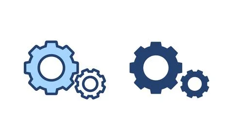 Setting icon vector. Cog sign and symbol. Gear Sign Stock Illustration