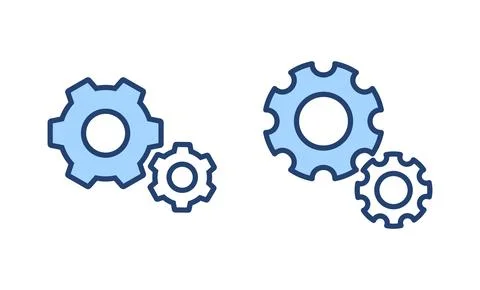 Setting icon vector. Cog sign and symbol. Gear Sign Stock Illustration