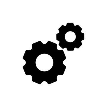 Setting icon vector. Cog sign and symbol. Gear Sign Ilustración de archivo