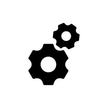 Setting icon vector. Cog sign and symbol. Gear Sign Stock Illustration