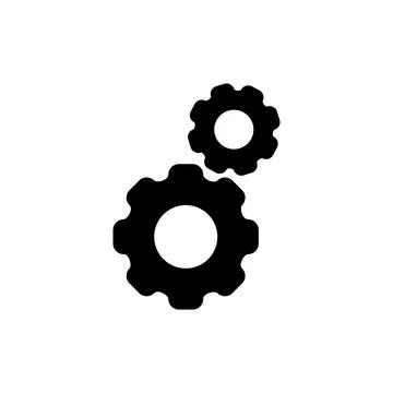 Setting icon vector. Cog sign and symbol. Gear Sign Ilustración de archivo