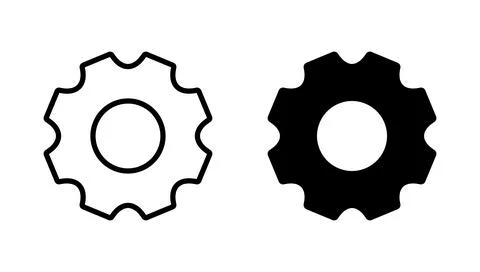 Setting icon vector. Cog sign and symbol. Gear Sign Stock Illustration