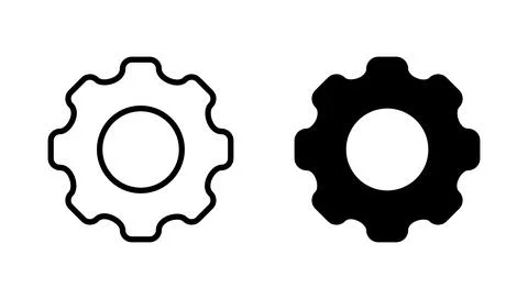 Setting icon vector. Cog sign and symbol. Gear Sign Stock Illustration