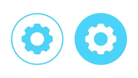Setting icon vector. Cog sign and symbol. Gear Sign Stock Illustration