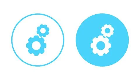 Setting icon vector. Cog sign and symbol. Gear Sign Stock Illustration