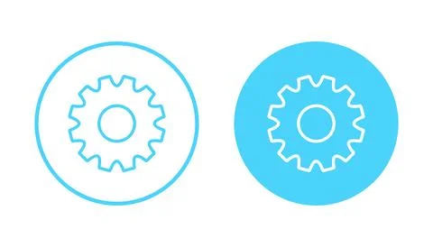 Setting icon vector. Cog sign and symbol. Gear Sign Stock Illustration
