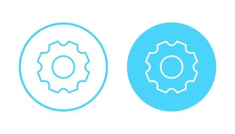 Setting icon vector. Cog sign and symbol. Gear Sign Stock Illustration