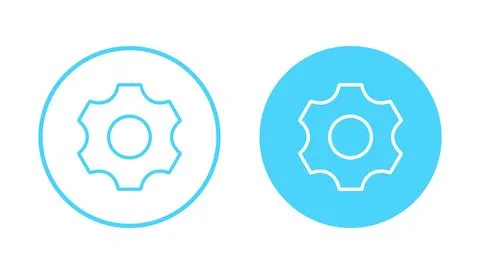 Setting icon vector. Cog sign and symbol. Gear Sign Stock Illustration