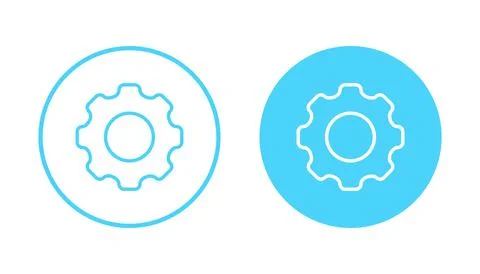 Setting icon vector. Cog sign and symbol. Gear Sign Stock Illustration