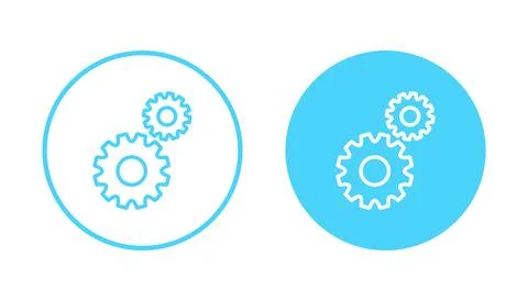 Setting icon vector. Cog sign and symbol. Gear Sign Stock Illustration