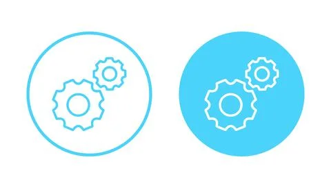 Setting icon vector. Cog sign and symbol. Gear Sign Stock Illustration