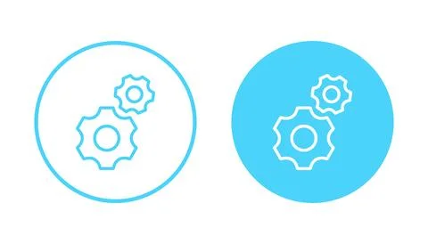 Setting icon vector. Cog sign and symbol. Gear Sign Stock Illustration