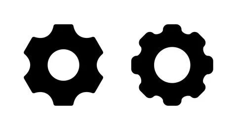 Setting icon vector. Cog sign and symbol. Gear Sign Stock Illustration
