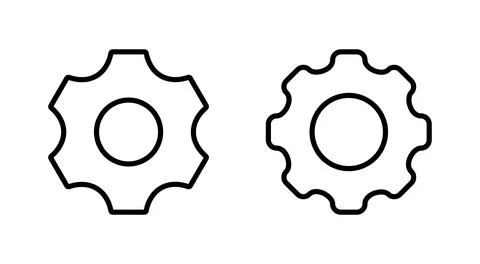 Setting icon vector. Cog sign and symbol. Gear Sign Stock Illustration