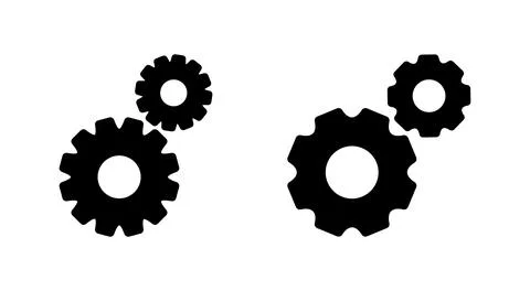 Setting icon vector. Cog sign and symbol. Gear Sign Stock Illustration