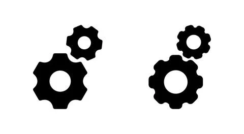 Setting icon vector. Cog sign and symbol. Gear Sign Stock Illustration