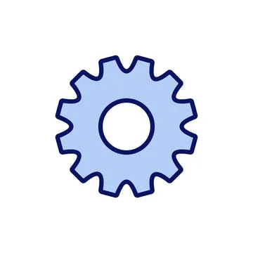 Setting icon vector. Cog sign and symbol. Gear Sign Stock Illustration