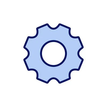 Setting icon vector. Cog sign and symbol. Gear Sign Stock Illustration